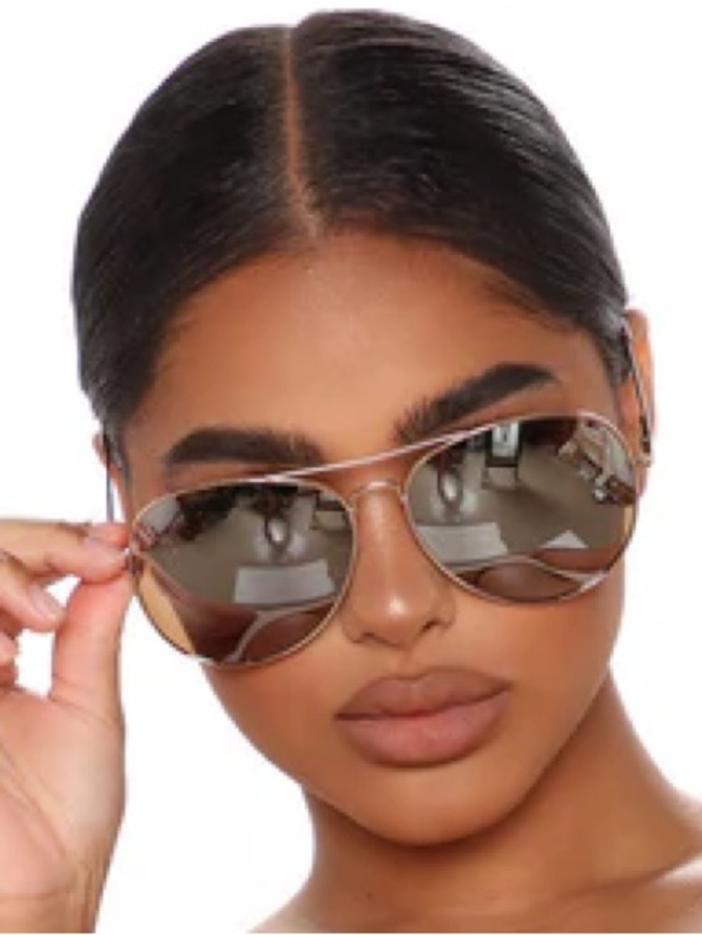 Fashion Nova | She's A Classic Aviator Sunglasses - Gold